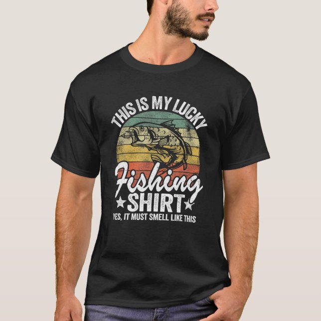Camiseta Chistes De Pesca De Bass Humor Pescador Esta Es Mi (Anverso)
