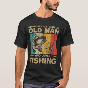 Camiseta Chistes de pesca de cosecha divertida mujeres homb