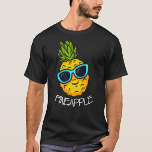 Camiseta Chistes de piña de piña de manzana tropical de Fin