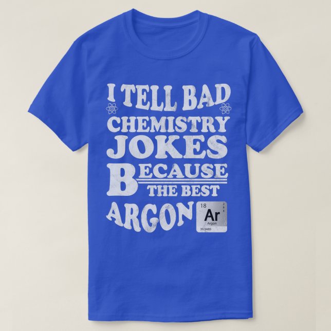 Camiseta Chistes de química Molécula periódica de tabla Áto (Diseño del anverso)