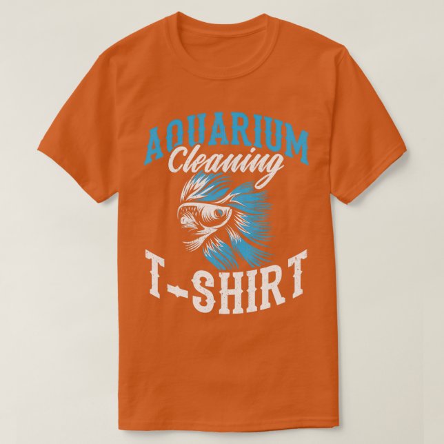 Camiseta Chistes Diseño de pescado Cita Acuario Limpieza de (Diseño del anverso)