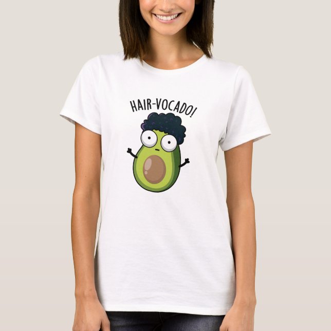 Camiseta Chistes divertidos de aguacate con pelo (Anverso)