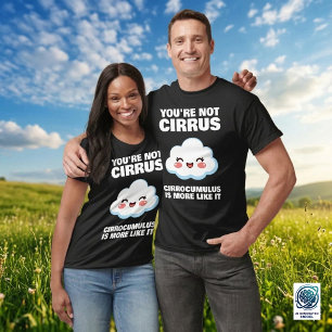 Camiseta Chistes divertidos de nubes no Cirrus