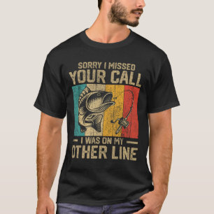 Camiseta Chistes divertidos de pesca vintage para mujeres y