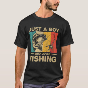 Camiseta Chistes divertidos de pesca vintage para niños pes