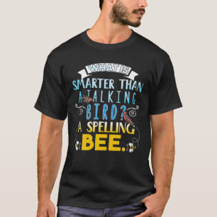 Camiseta Chistes divertidos deletreando el pájaro