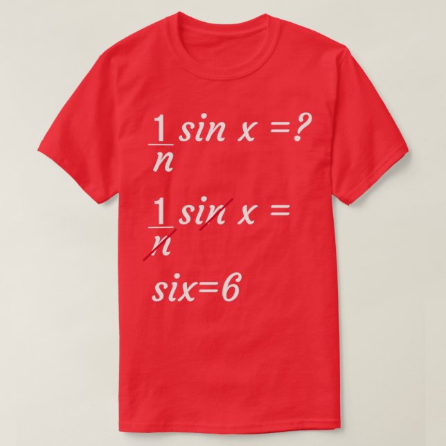Camiseta Chistes matemáticos geek cortos 1 (Diseño del anverso)