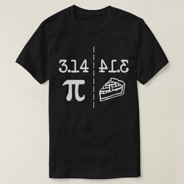 Camiseta Chistes matemáticos graciosos El Espejo De Imagen  (Diseño del anverso)