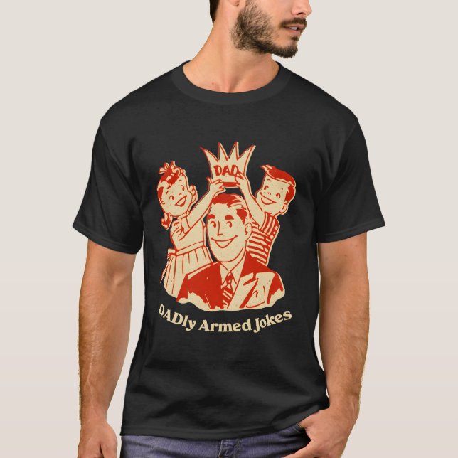 Camiseta Chistes peligrosamente armados Papi Papá Chistes (Anverso)
