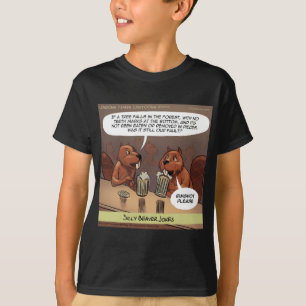 Camiseta Chistes Tontos de Castores Dibujos Animados Divert