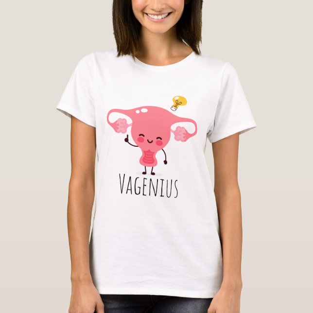 Camiseta Chistes Vagenius / Uterus Puns / Uterus (Anverso)