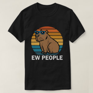 Camiseta Chistosa Capybara Gente Asquerosa Humor Antisocial