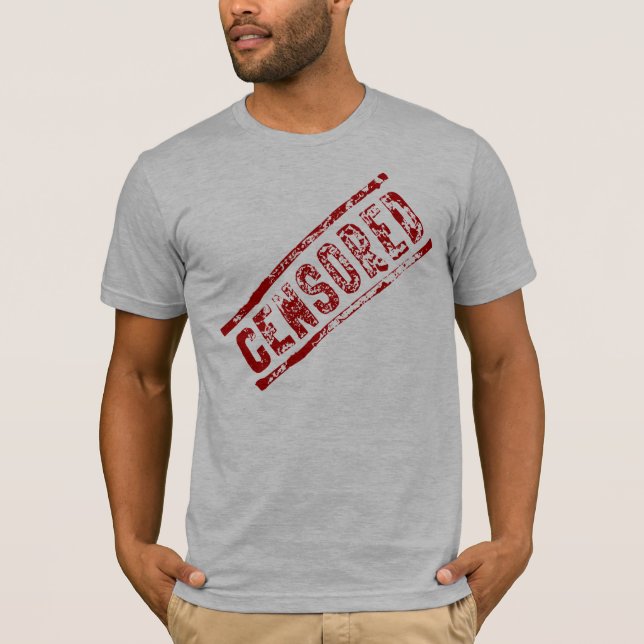 Camiseta chistosa censurada (Anverso)