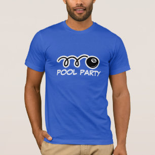 Camiseta chistosa para los jugadores de la piscina
