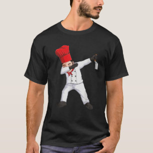 Camiseta chistoso bailarín del chef de Hibachi cocinando di