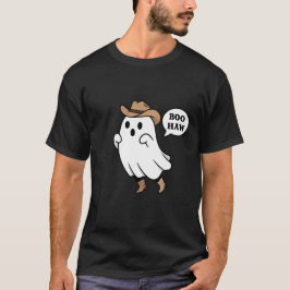 Camiseta Chistoso "Boo Haw" Lindo Fantasma Vaquero Juego de