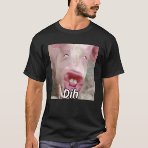Camiseta Chistoso dih deterioro cerebral gen z Humor Cerdo 