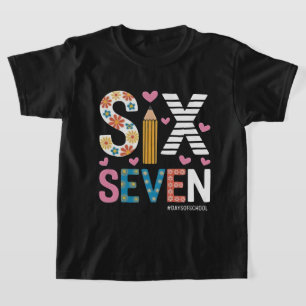 Camiseta Chistoso meme de seis siete: profesor explica 6-7