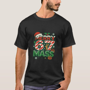 Camiseta Chistoso Meme Feliz 67 M Caña de Caramelo Navideño