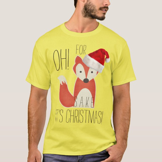 Camiseta Chistoso oh para el motivo del Fox es navidad (Anverso)