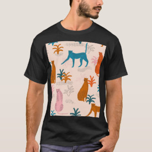 Camiseta Chita de la jungla: Patrón Tropical Funky.