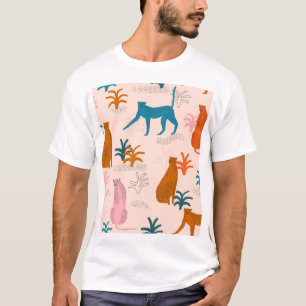 Camiseta Chita de la jungla: Patrón Tropical Funky.