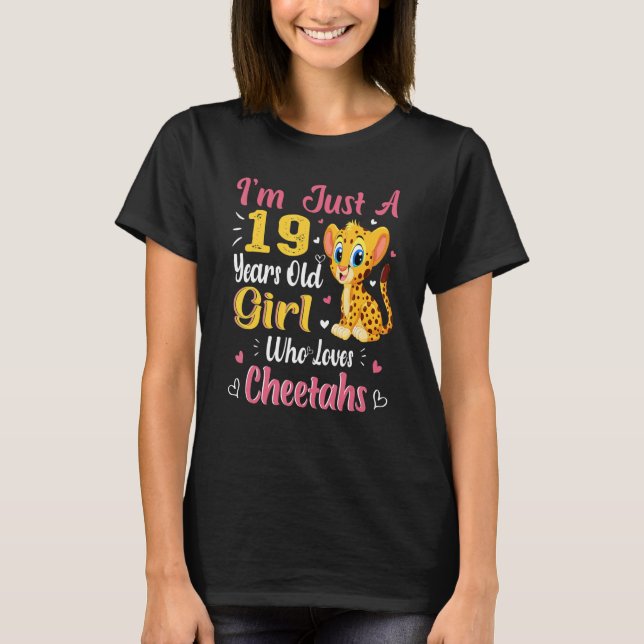 Camiseta Chita, sólo un Chica que ama a los Cheetahs (Anverso)