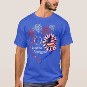 Camiseta Chivo Sacrificante Patriótico 4 De Julio De Améric