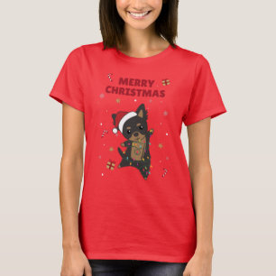 Camiseta Chiwawa Christmas Dog Winter Animals Dogs T-Shirt
