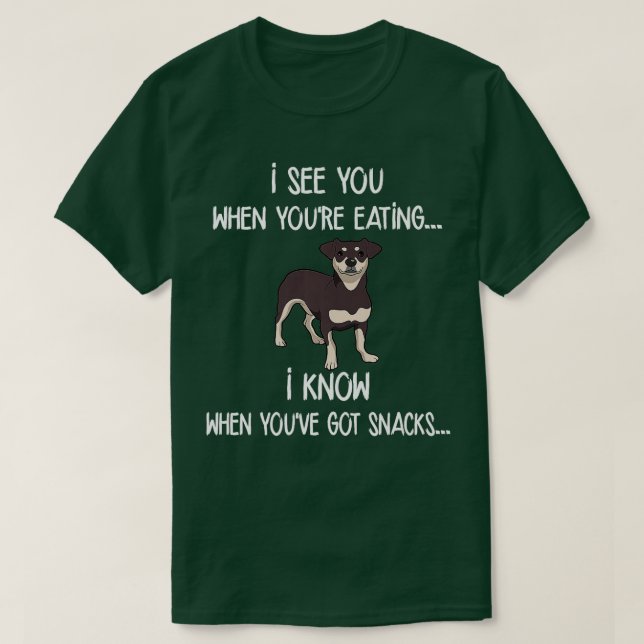 Camiseta Chiweenie Gracioso Conozco Aperitivos Chiweenie Pe (Diseño del anverso)