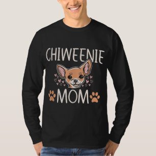Camiseta Chiweenie Mom Chihuahua Cute Perro Dueño Amor A Lo