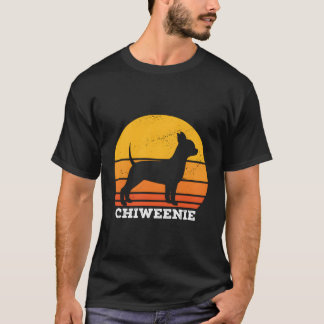 Camiseta Chiweenie Sunset Retro Vintage Chiweenie Perro Lov