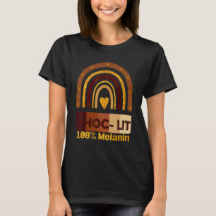 Camiseta Choc Lit 100 Melanin Black Pride History Bhm Afric