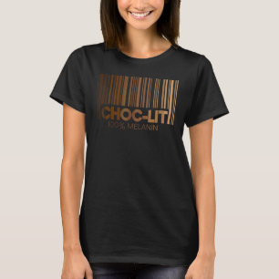 Camiseta Choc Lit 100 Melanin Skin Black History Junio