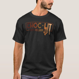Camiseta Choclit 100 Melanin Black History Black Woman Man