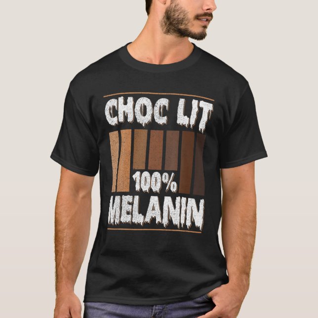 Camiseta Choclit 100% Melanina (Anverso)