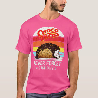 Camiseta Choco Taco nunca olvida el estilo retro Funny Prem