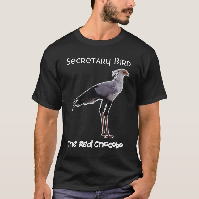 Camiseta Chocobo (secretaria pájaro) - para la oscuridad (Anverso)