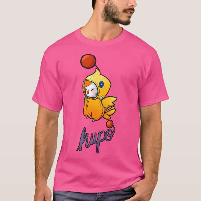 Camiseta Chocobo Vestió A Moogle De Fantasía Final (Anverso)