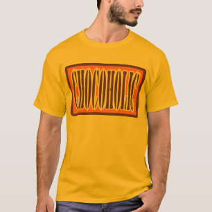 Camiseta Chocoholic, estilo de la envoltura de la barra de