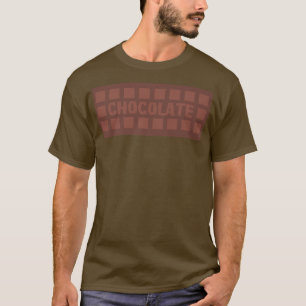 Camiseta Chocolate Bar Milk Cocoa Brownie Cake