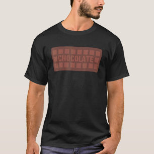 Camiseta Chocolate Bar Milk Cocoa Brownie Cake