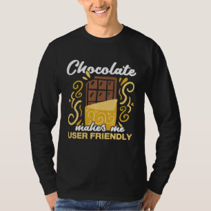 Camiseta Chocolate barra de chocolate chocolate adicto al
