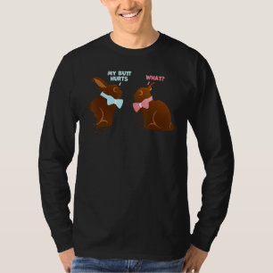 Camiseta Chocolate Bunny Cesta de Pascua Divertido me pone 