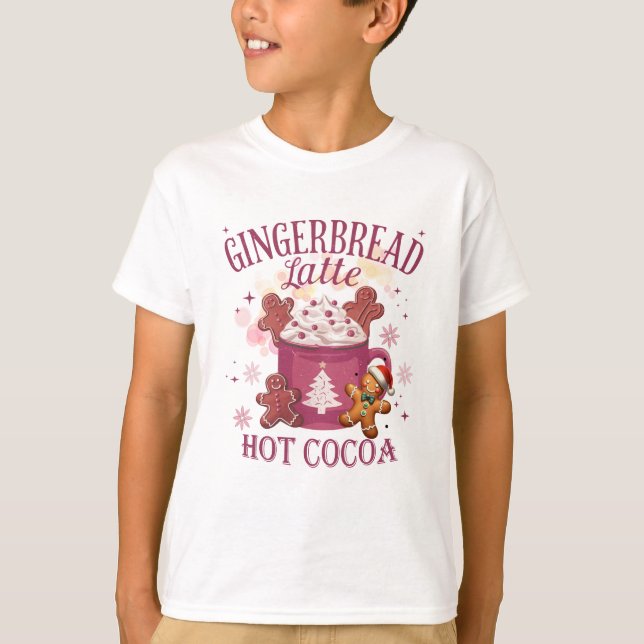 Camiseta Chocolate caliente de jengibre navideño (Anverso)