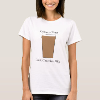 Camiseta Chocolate caliente de la bebida del agua de