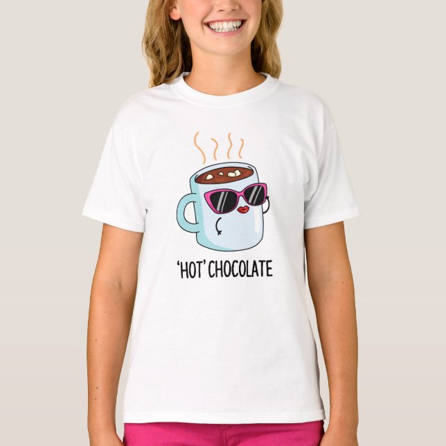 Camiseta Chocolate caliente Funny Bebe Pun (Anverso)