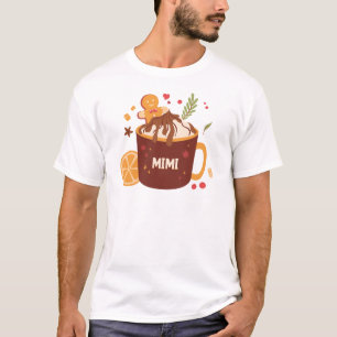Camiseta Chocolate caliente lindo con pan de jengibre