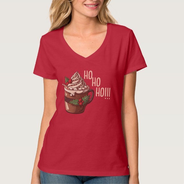 Camiseta Chocolate caliente navidades (Anverso)