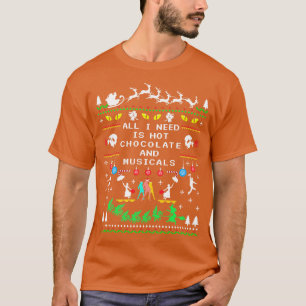 Camiseta chocolate caliente y musicales 1
